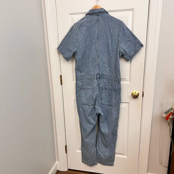 EVERLANE The Supersoft Jean Coverall Sz 8 - Picture 11 of 14